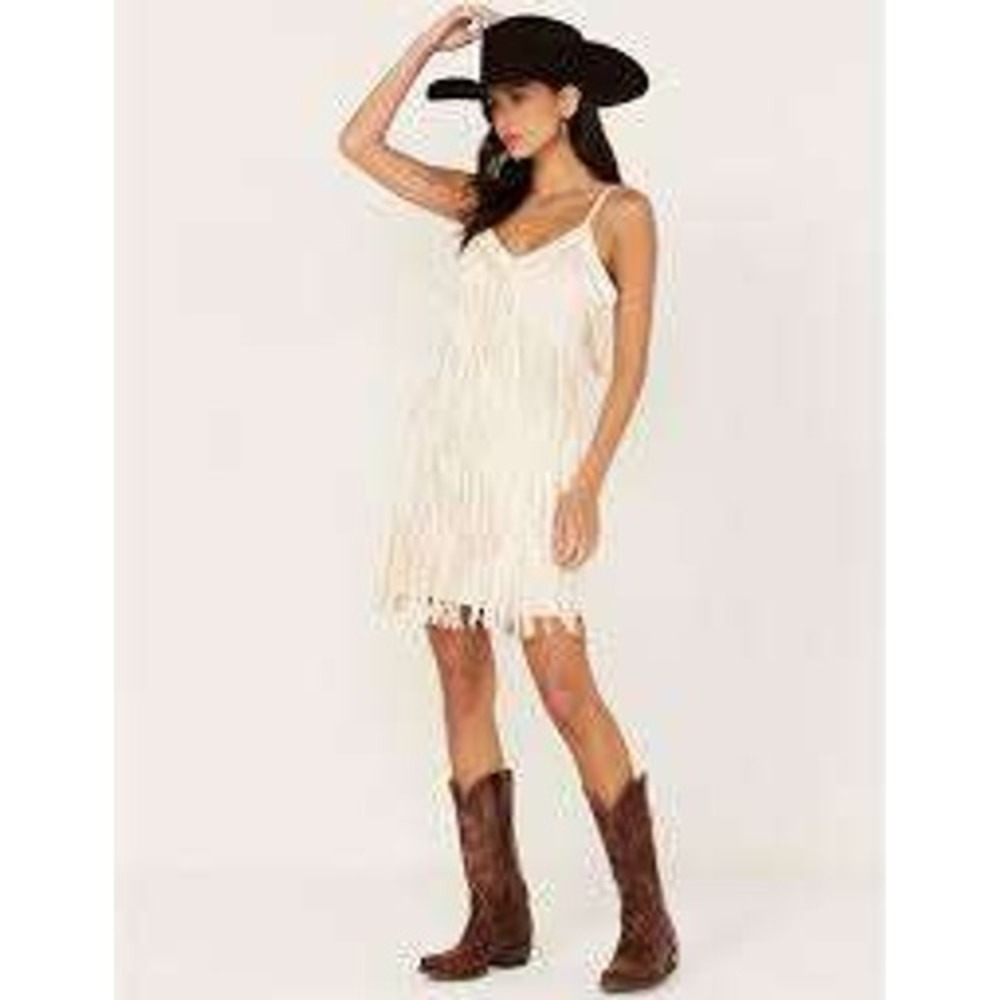 Idyllwind Miranda Lambert Brixworth Fringe Festival Mini Dress Size S Cream NEW